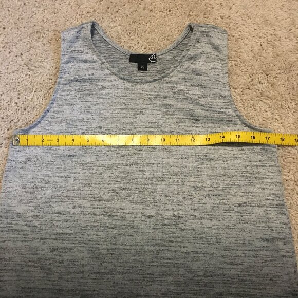 SEARS Crew Neck Gradient Marled Knit Tank Top - Picture 10 of 13